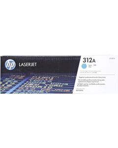 HP 312A Cyan Original LaserJet Toner Cartridge, CF381A