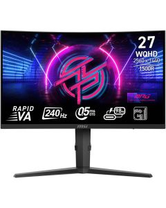  MSI MPG Curved Gaming Monitor 275CQRXF 27 inch WQHD VA Display 2560 x 1440 240Hz Refresh Rate 5ms (GtG) Response Time AMD FreeSync Premium Technology, Curve 1500R, Black