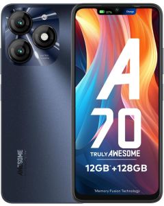itel A70 Dual Sim Smartphone 4GB Ram 256GB Storage 4G Black international Version