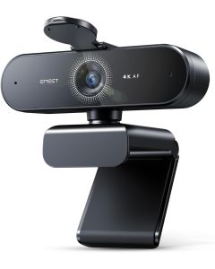 EMEET SmartCam NOVA 4K Ultra HD Webcam – True 4K (3840×2160) @30fps, PDAF Autofocus, Dual Noise-Cancelling Microphones, 73° Field-of-View, Privacy Cover, USB Plug-and-Play – Model NOVA 4K