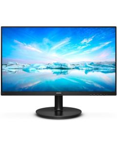 شاشة فيليبس 22 بوصة 221V8L LCD بدقة 1920 × 1080 ومعدل تحديث 75 هرتز ووقت استجابة 4 مللي ثانية ولوحة TN بدون حدود مع VGA وHDMI باللون الأسود