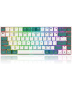 Redragon K678WG-RGB-PRO 82-Key 3-Mode RGB Mechanical Keyboard – Wired / 2.4 GHz / Bluetooth, Hot-Swap, RGB Lighting, 82-Key Layout