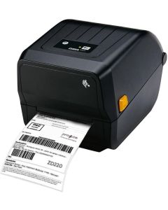 طابعة سطح المكتب Zebra ZD220T الحرارية المباشرة/النقل الحراري مقاس 4 بوصات - 203 نقطة في البوصة، 4 نقاط في البوصة، USB، وضع النقل الحراري + الوضع المباشر