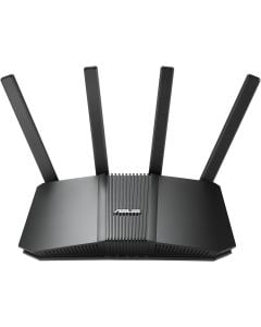 راوتر ASUS RT-BE82U WiFi7 ثنائي النطاق BE6500، شبكة WAN واحدة بسرعة 2.5 جيجاهرتز + 4 شبكات LAN بسرعة 2.5 جيجاهرتز، 4 هوائيات خارجية، أمان AiMesh عالي الجودة