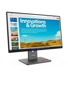 Lenovo 64B1GAT1UK ThinkVision P24QD-40 23.8" QHD IPS, 48–120Hz VRR, USB-C Docking 140W, HDMI/DP, 99% sRGB