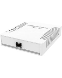 MikroTik RB260GS مفتاح ذكي Gigabit بخمسة منافذ مع SFP، مُدار عبر الويب (SwOS) CSS106‑5G‑1S