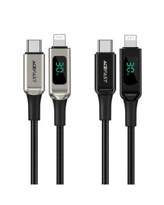Acefast C6-01 USB-C to Lightning Digital Display Braided Charging Data Cable, 1.2 Meter