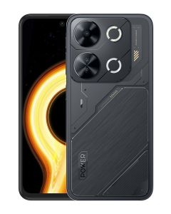 هاتف ذكي itel P65 ثنائي الشريحة بذاكرة وصول عشوائي 4 جيجابايت وذاكرة تخزين 128 جيجابايت يدعم تقنية 4G باللون الأسود، إصدار دولي