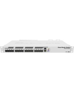 MikroTik 16× 10G SFP+ + 1G RJ45 Rackmount Cloud Router Switch, Dual‑PSU CRS317-1G-16S+RM