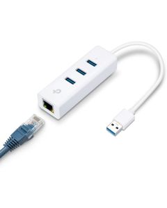 محول جيجابت إيثرنت ومحور USB 3.0 ثلاثي المنافذ من TP-Link UE330، توسيع الاتصال من خلال إعداد التوصيل والتشغيل