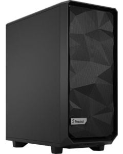 Fractal Meshify 2 Compact Solid Black Mid Tower Gaming Case High‑Airflow, USB‑C, 360 mm Radiator Support