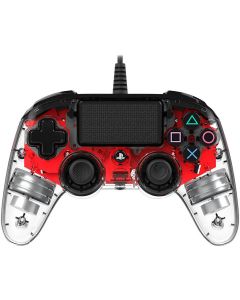Nacon Wired Illuminated Compact Controller For PlayStation 4 (PS4) Red