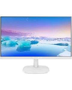 شاشة فيليبس 22 بوصة IPS LED FullHD 1920 x 1080 وقت الاستجابة 5 مللي ثانية معدل التحديث 60 هرتز VGA مكبر صوت Vesa HDMI أبيض
