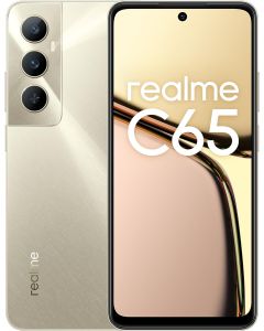 Realme C65 Dual Sim Smartphone 6GB Ram 128GB Storage 4G LTE Middle East Version-Starlight Gold