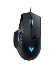 ماوس الألعاب السلكي Rapoo VT300 RGB بدقة 6200 نقطة في البوصة و10 أزرار قابلة للبرمجة وتصميم مريح وإضاءة متعددة الألوان