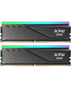 مجموعة ذاكرة سطح المكتب XPG Lancer Blade RGB DDR5 سعة 32 جيجابايت (2×16 جيجابايت) بسرعة 6000 ميجاهرتز CL30 - مشتت حراري أسود منخفض الارتفاع، ودعم Intel XMP 3.0 وAMD EXPO