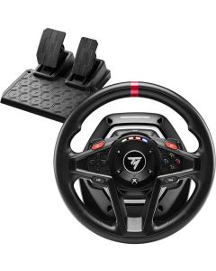 Thrustmaster T-128X Racing Wheels Immersive Force Feedback Angle of Rotation Up to 900° Engine Speed LED's, Magnetic Paddle Shifters For Xbox Black