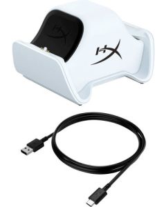HyperX ChargePlay Duo Controller Charging Station For PS5 Compact and Sleek Design with the feature of Charging Two DualSense Controllers simultaneously White