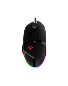 Meetion Hades MT-G3325 RGB Gaming Mouse – Pixart 3325 Optical Sensor, 5000 DPI, 7 Programmable Buttons, 1000Hz Polling Rate, 20G Acceleration, RGB Backlighting, and Ergonomic Lightweight Design
