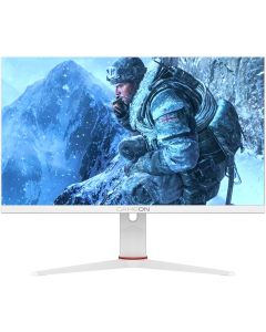 شاشة ألعاب GAMEON Artic Pro Series مقاس 27 بوصة FHD سريعة IPS 1920 × 1080 معدل تحديث 360 هرتز 0.5 مللي ثانية وقت استجابة MPRT متوافقة مع FreeSync / Adaptive-Sync / G-Sync، HDMI 2.1 / DP، PS5 - أبيض