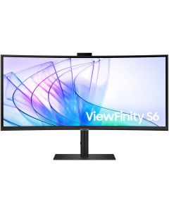 شاشة سامسونج S65VC 34 بوصة Ultra WQHD 3,440 x 1,440 معدل تحديث 100 هرتز 5 مللي ثانية وقت الاستجابة 1000R أسود