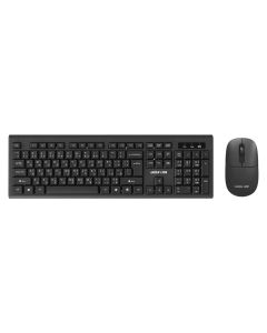 Green Lion GKM-200 Wireless Combo Keyboard and Mouse – Slim 2.4 GHz USB Wireless Keyboard & 1200 DPI Optical Mouse, 10m Range, 8M Keystroke Life – Black