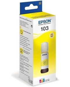 Epson 103 EcoTank Yellow Ink Bottle (C13T00S44A) – Compatible with EcoTank L3110, L3111, L3116, L3150, L3156, L3160, L5190, L1110