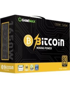مزود طاقة GameMax GM-1650 بقدرة 1650 واط لتعدين الذهب 80+، ATX، 16x PCIe 6+2 Pin، سكة واحدة +12 فولت، معامل قدرة نشط، 140 مم، صامت