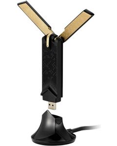 محول واي فاي ASUS USB-AX56 ثنائي النطاق AX1800، سرعة 1800 ميجابت في الثانية، تردد 4 جيجاهرتز/5 جيجاهرتز، أمان WPA3، 90IG06H0-MO0R00