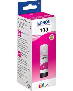 زجاجة حبر إبسون 103 إيكوتانك ماجنتا (C13T00S34A) – متوافقة مع طابعات إيكوتانك L3110، L3111، L3116، L3150، L3156، L3160، L5190، L1110