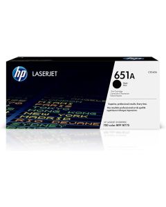 HP 651A Black Original LaserJet Toner Cartridge, CE340A