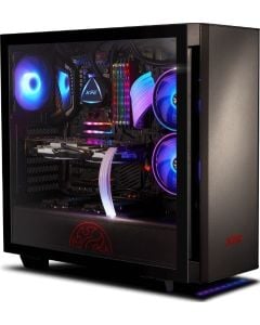 XPG Invader Mid-Tower ATX Gaming Case – Black (INVADER-BKCWW) – Tempered Glass Side Panel, Magnetic Front Mesh, Pre-Installed 120mm Fan, Easy Cable Management, ATX/Micro-ATX/Mini-ITX Support