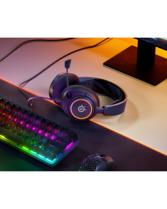 سماعة الألعاب SteelSeries ARCTIS NOVA 3 خفيفة الوزن باللون الأسود