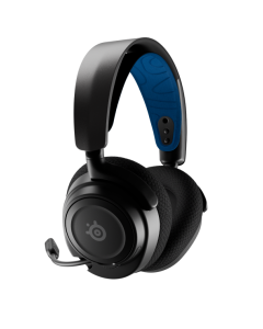 سماعة SteelSeries Arctis Nova 7P اللاسلكية للألعاب والهواتف المحمولة باللون الأسود