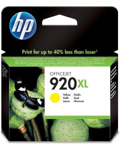 HP 920XL High Yield Yellow Original Ink Cartridge (CD974AE)