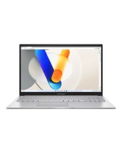 لابتوب ASUS Vivobook 15 X1504VA-NJ725 بمعالج إنتل كور i3-1315U، ذاكرة RAM بسعة 8 جيجابايت، تخزين SSD بسعة 512 جيجابايت، بطاقة رسومات إنتل، شاشة FHD بحجم 15.6 بوصة، لوحة مفاتيح إنجليزية وعربية، اللون: فضي، نظام التشغيل (ويندوز 11 معدل)