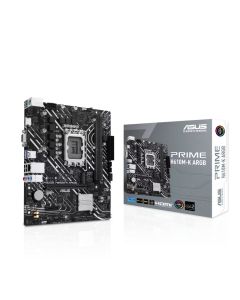 لوحة أم Asus Prime H610M-K ARGB Intel H610 (LGA 1700) micro-ATX، DDR5، PCIe 4.0، فتحة M.2، Realtek 1 Gb Ethernet، HDMI، VGA، USB 3.2 Gen 1، SATA 6 Gbps، موصلات قابلة للعنونة من الجيل الثاني، Aura Sync