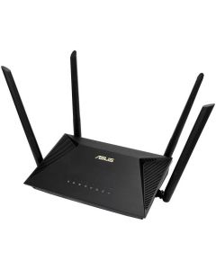 Asus AX1800 (RT-AX1800U) Dual Band WiFi 6 (802.11ax) Router supporting MU-MIMO and OFDMA technology, with AiProtection Classic network security powered by Trend Micro, compatible with ASUS AiMesh WiFi system