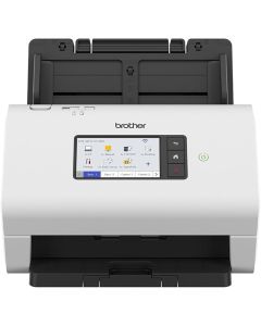 Brother ADS-4900W Wireless High-Speed Desktop Document Scanner, Duplex A4, 10.9cm Intuitive Touchscreen – White