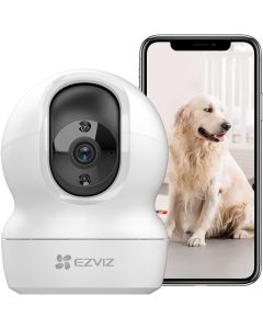 كاميرا أمنية داخلية EZVIZ CP1 Pro بدقة 4 ميجابكسل بزاوية 360°، مراقب طفل مع رؤية ليلية ملونة للمنزل