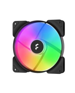 Fractal Design FD-F-AS1-1406 Aspect 14 RGB Black Frame 3-Pack – 140mm PWM Cooling Fans with ARGB Lighting, Optimized Airflow & Low-Noise Performance