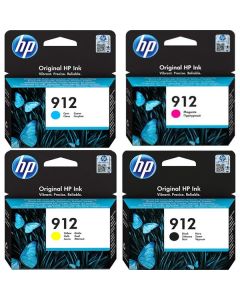 HP 912 Full Set Magenta, Yellow, Cyan and Black Original Ink Cartridge