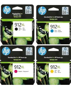 HP 912XL High Yield Full Set ( Black, Yellow, Cyan, Magenta ) Original Ink Cartridge