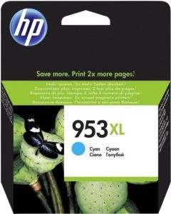 خرطوشة حبر أصلية عالية الإنتاجية HP 953XL باللون السماوي (F6U16AE)