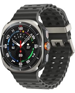 Samsung Galaxy Watch Ultra (2025) LTE Smartwatch – 47mm, Titanium Silver, Durable Titanium Casing, Cushion Design, Quick Button, AI-Powered Health Monitoring (International Version)