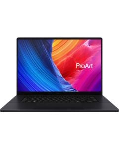 لابتوب ASUS ProArt P16 H7606WX-SE004W بمعالج AMD Ryzen AI 9 HX 370، ذاكرة 64 جيجابايت رام، تخزين 4 تيرابايت SSD، بطاقة رسومات NVIDIA RTX 5090 بسعة 24 جيجابايت، شاشة 16 بوصة WQUXGA OLED لمس، لون أسود نانو، لوحة مفاتيح إنجليزية وعربية، نظام التشغيل Windows