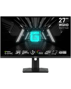 MSI Gaming Monitor 27 inch G274QPX WQHD Rapid IPS 2560 x 1440 240Hz Refresh Rate 1ms (GtG) Response Time NVIDIA G-Sync Technology, 1.07B Color Support, Narrow Edge-to-Edge Bezel, Black