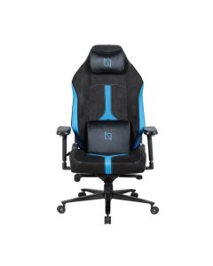 كرسي ألعاب Navo Apex Evo Pro - إمالة 155 درجة، مساند ذراع قابلة للتعديل رباعية الأبعاد، إسفنج ميموري فوم مغناطيسي ودعم ديناميكي لأسفل الظهر - أزرق ميامي