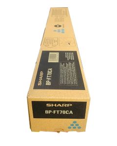 Sharp BP-FT70C Cyan Original Toner Cartridge, 24,000 Pages, for BP-50C31, BP-50C45
