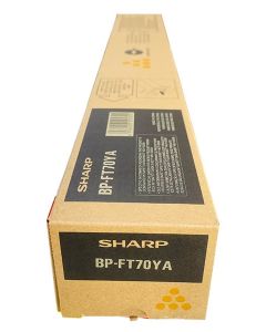 Sharp BP-FT70Y Yellow Original Toner Cartridge, 24,000 Pages, for BP-50C31, BP-50C45